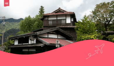 Traditioneel Japans huis langs de Nakasendo Trail