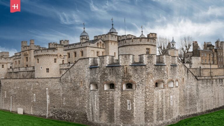 De historische vesting van de Tower of London