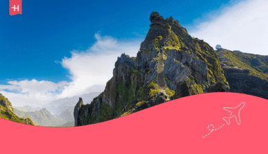 Wandelpad op Pico do Arieiro, Madeira