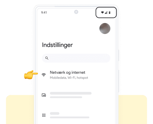 01. Indstillinger - Gids voor handmatige installatie van eSIM