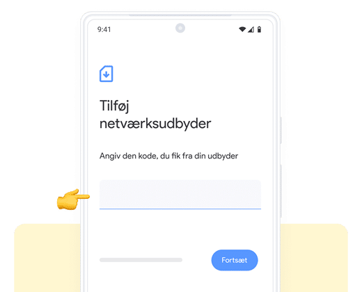 06. Angiv koden - Gids voor handmatige installatie van eSIM
