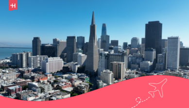 San Franciscos skyline – data i USA på rejsen