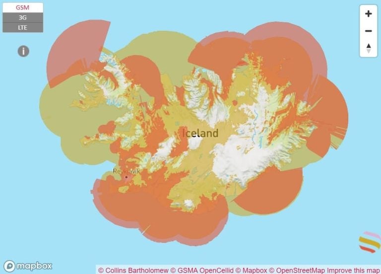 Nova スマートフォン カバー 範囲 地図 アイスランド