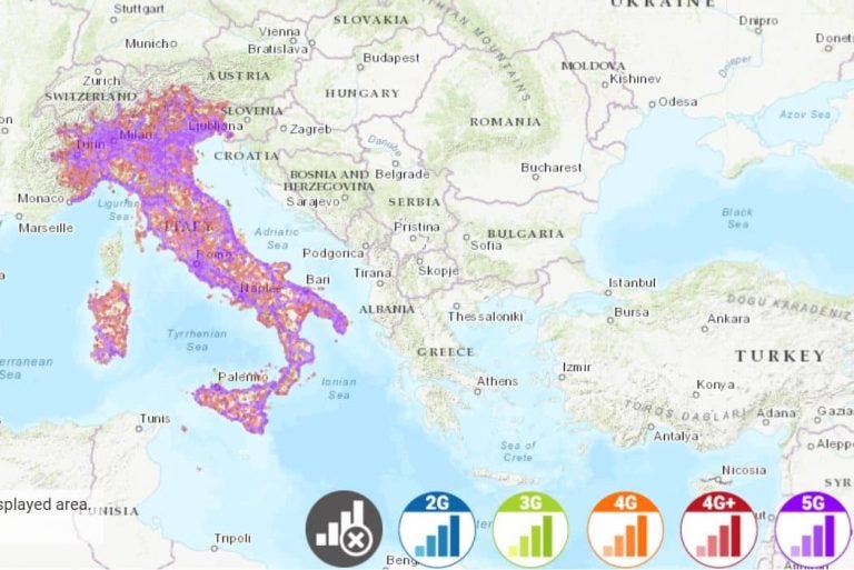 ILIAD　通信エリア　イタリア　携帯キャリア