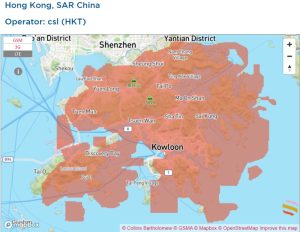 eSIM SIM 5 2025 - Hong Kong Csl Network Coverage Map 300x232 