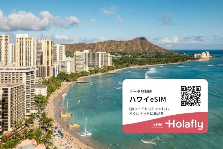 ハワイ ワイキキ ビーチ eSIM QRコードイメージ