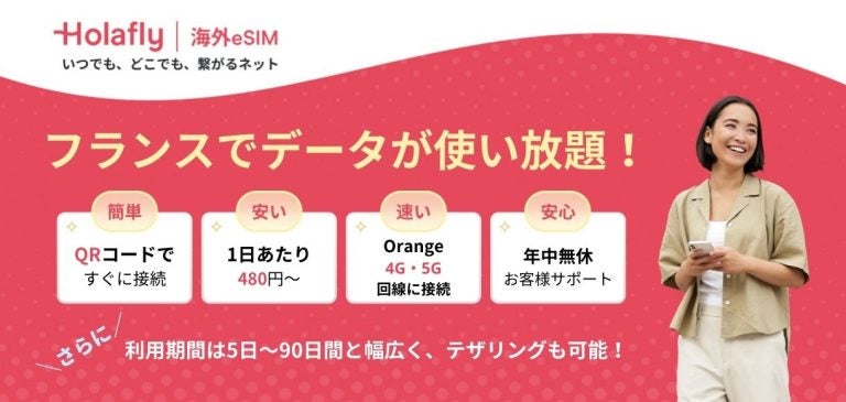 フランスeSIM 概要バナー