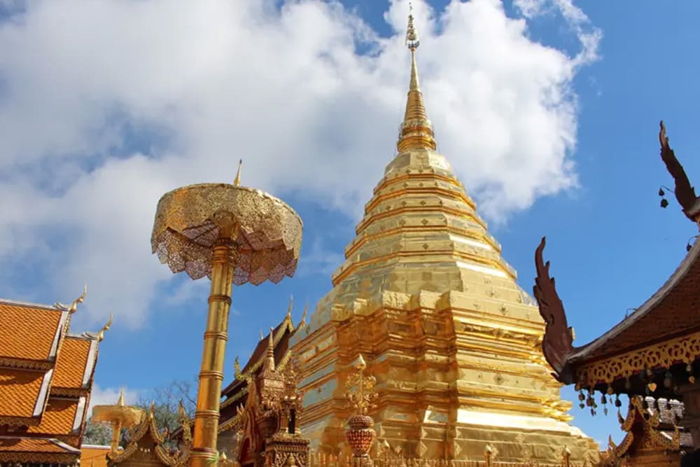 タイの観光地 ワットプラタートドイステープ