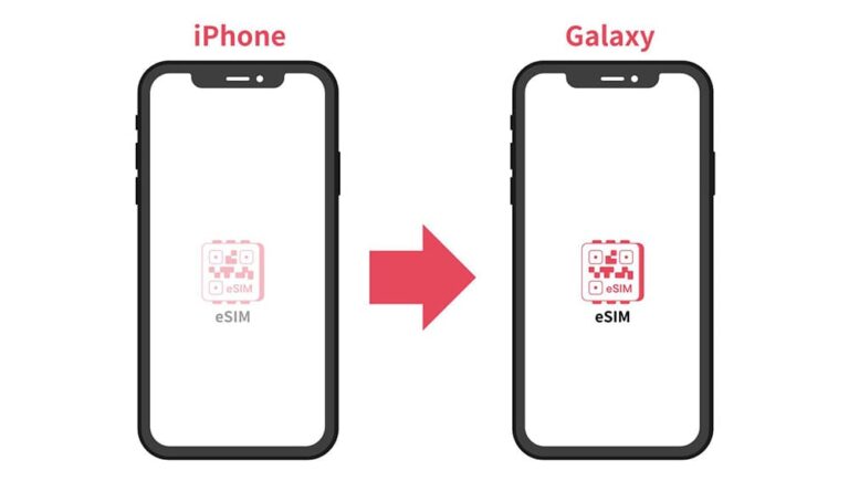 異なるキャリア間でesimに切り替える方法