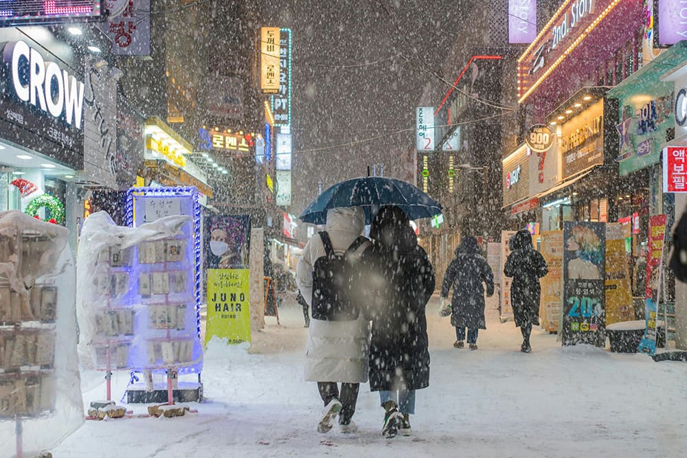 韓国・ソウルの2月の気温と服装