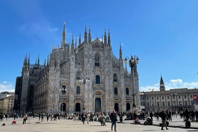 ミラノのドゥオーモの外観