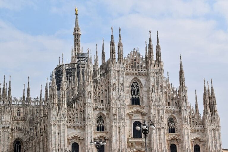 ミラノのドゥオーモの外観