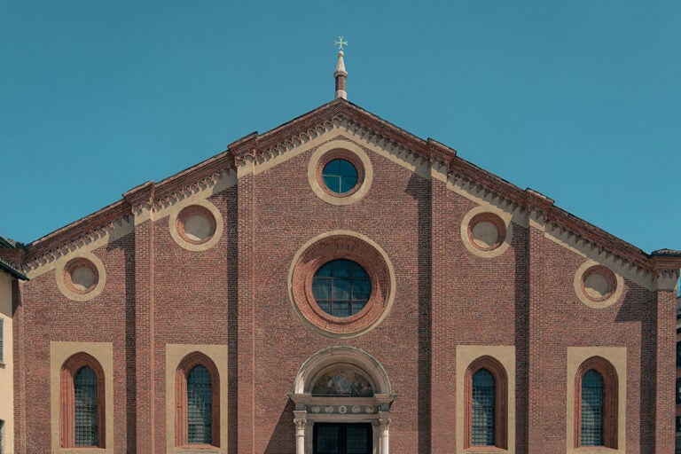 世界遺産サンタ・マリア・デッレ・グラツィエ教会の外観