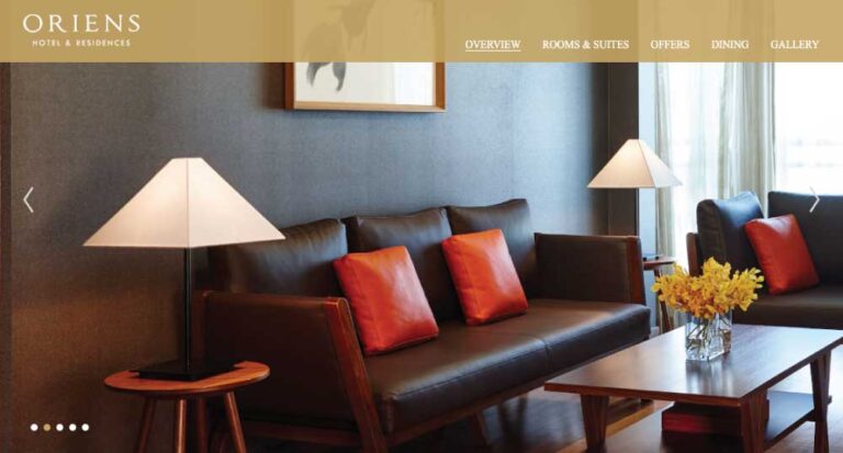 韓国・ソウルのオリエンスホテル（Oriens Hotel & Residences）の客室内。
