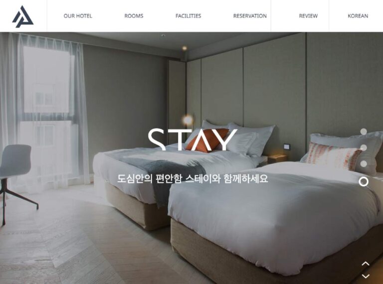 韓国・ソウルのSTAYホテルの客室。