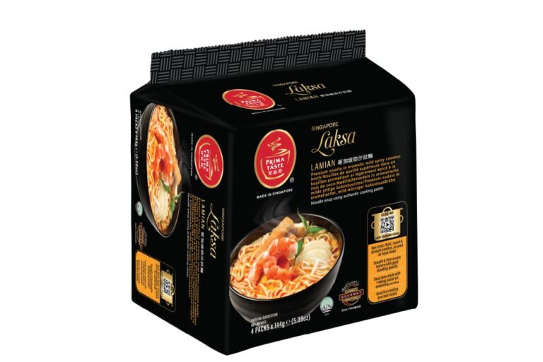 シンガポールの人気お土産プリマテイストのインスタントラクサ(Laksa)のパッケージ写真