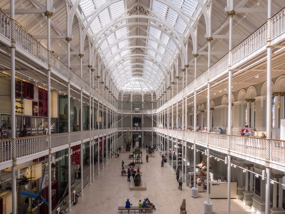 イギリス・エディンバラのスコットランド国立博物館の館内