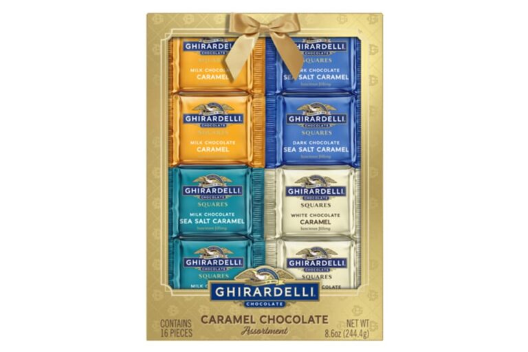 ギラデリのキャラメルチョコレートスクエア16個入りギフトボックス