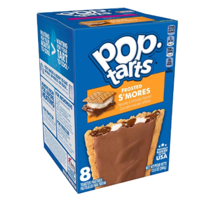 アメリカのお菓子ポップターツ、スモア味のフロスティング付きトースターペストリー