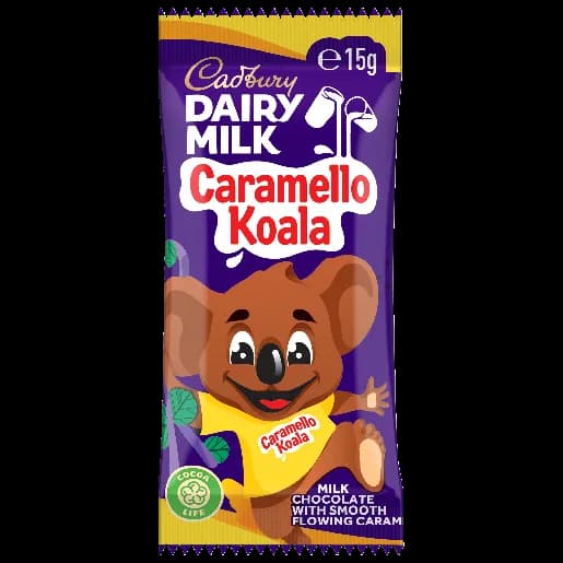 キャドバリー・キャラメロコアラの個包装パッケージ