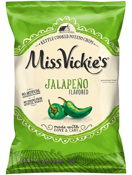 カナダ発祥のポテトチップス「Miss Vickie's」ハラペーニョ味のパッケージ

