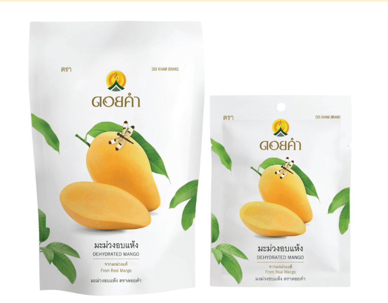  タイのお土産として定番の王室プロジェクトブランド「ドイカム（Doi Kham）」のドライマンゴー。