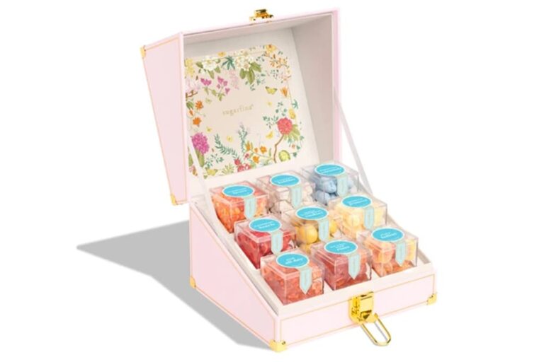 LA生まれのラグジュアリーキャンディブランド「Sugarfina」のギフトボックス。宝石のようなパッケージに複数フレーバーのグミが入った詰め合わせ