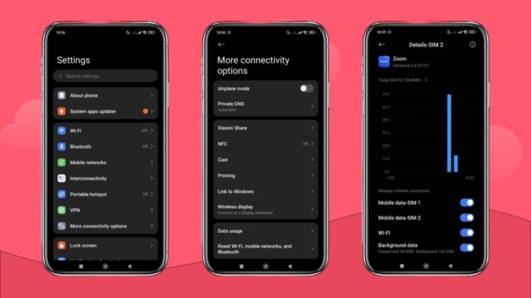 Androidの設定からZoomのデータ使用量を確認する方法
