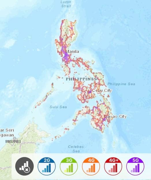 菲律賓網卡 Globe 網路覆蓋率