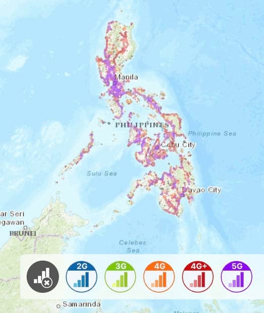 菲律賓網卡  Smart 網路覆蓋率