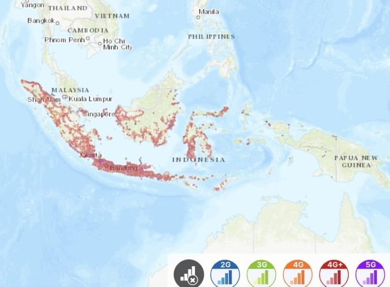 印尼電信公司 #2|Indosat(IM3 Indosat SIM)網路覆蓋率