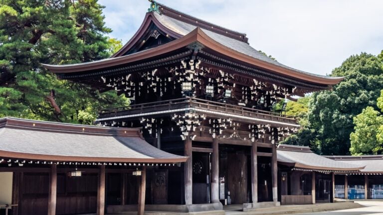 日本东京涩谷区代代木公园的明治神宫