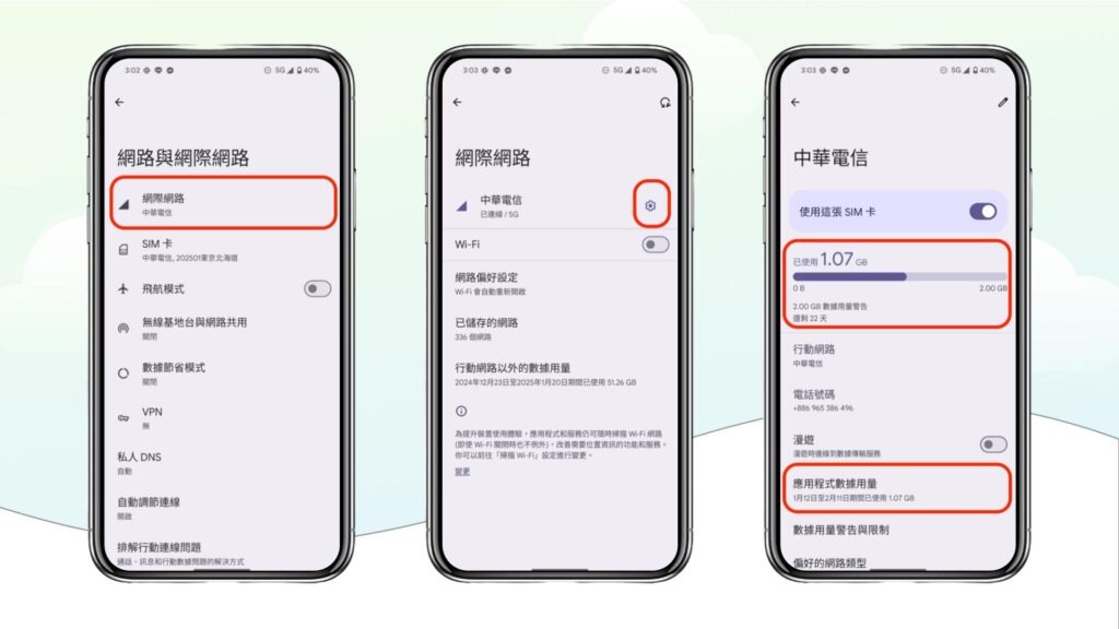 Android 數據用量查詢