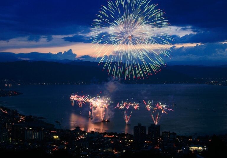 日本煙火節推薦 #3：諏訪湖祭湖上花火大會
