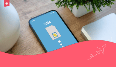 Смартфон с иконкой SIM-карты