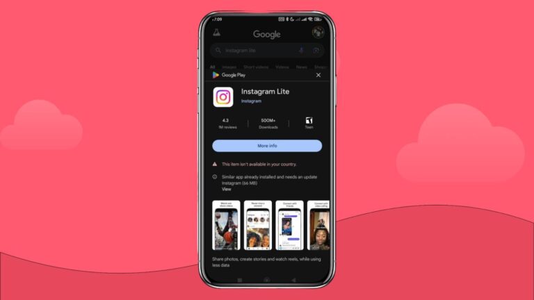 تطبيق Instagram Lite على متجر Google Play كخيار لتقليل كم يستهلك الانستقرام من النت في الساعة
