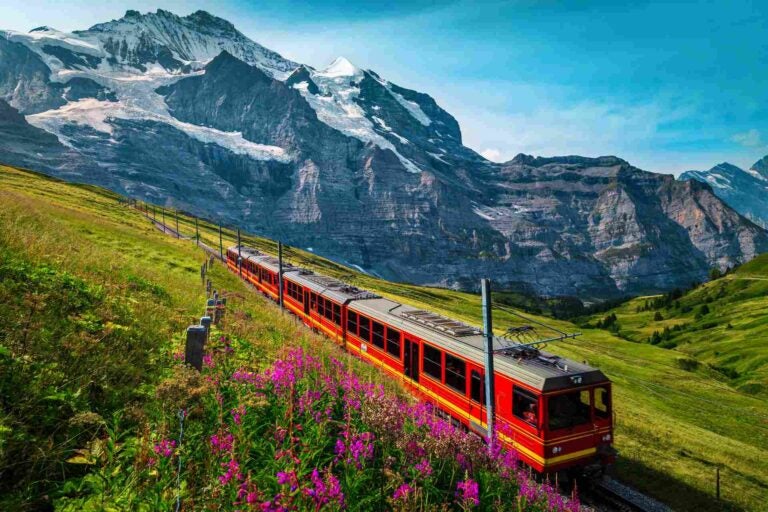 瑞士火车风景