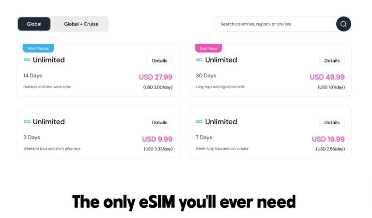 Maya Mobile eSIM paketleri