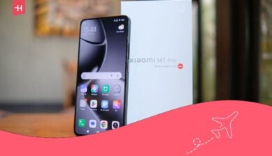 Xiaomi-smarttelefon med eSIM-støtte ved siden av esken til Xiaomi 14T Pro, brukt som illustrasjon for eSIM på Xiaomi-telefoner
