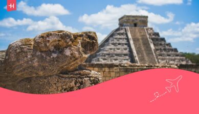 Chichén Itzá som hovedbilde for en artikkel om internett i Mexico.
